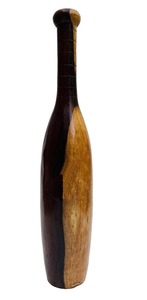 Handcrafted Wooden Indian <b>Clubs</b> Meel, Clubbell, Karla Kattai, Mugdar Polished Wood Strength Training <b>Grip</b> Workout - Product Image 2