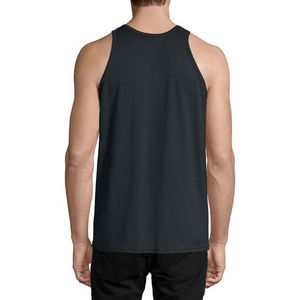 Camisetas sin mangas de color negro Gimnasio Fitness Tallas grandes Estilo de calle Ropa de verano O-cuello Sin mangas Entrenamiento Ropa de hombre Camisetas sin mangas - Product Image 3