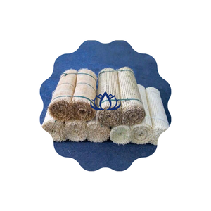 สายรัดหวายแบบพรีเมี่ยมความกว้างสีเหลืองอ่อน60, 70, 90ซม. หวายตาข่ายม้วนวัสดุเฟอร์นิเจอร์ - Product Image 1