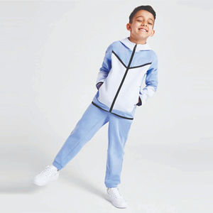 Survêtements d'hiver pour enfants très vendus, respirants, imprimés unis, 100% coton polaire, séchage rapide, entretien facile, dernière mode, vêtements décontractés 2 - Product Image 1