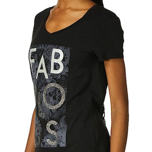 Camisetas personalizadas OEM para mujer con estampado gráfico, camisetas transpirables de manga corta de alta calidad - Product Image 2