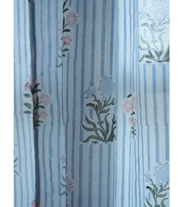 Elegant Natural Cotton Sheer <b>Striped</b> Pastoral Style <b>Blackout</b> Eco-Friendly Customizable <b>Curtains</b> Valances for Living Room Bedroom - Product Image 3