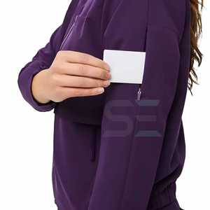 ชุดพยาบาลทางการแพทย์ยืดได้ชุดเครื่องแบบพยาบาลพยาบาล3กระเป๋าคอวีสำหรับผู้หญิงชุดเครื่องแบบพยาบาลทางการแพทย์สไตล์ใหม่ - Product Image 5