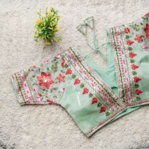 Chemisier ethnique cousu broderie lourde belle toutes les manches vêtements de soirée de mariée pour la culture pakistanaise indienne col en V prêt à l'emploi - Product Image 6