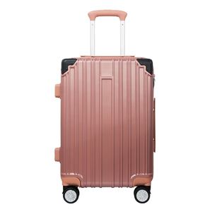 607 Abs Pc valise rigide bagages à 3 chiffres avec roues pivotantes Logo en métal fermetures à glissière durables valises bagages 3 pièces ensemble - Product Image 2