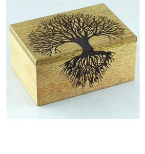 โกศไม้สำหรับเผาศพสัตว์เลี้ยงหรือคน สำหรับแชร์  สามารถสลักข้อความส่วนตัวได้  โกศสัตว์เลี้ยงทำจากเรซิ่นสีชมพู - Product Image 4