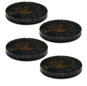 Meilleure qualité Offre Spéciale exportateur de pierres précieuses naturelles Tourmaline noire cristal pierre Orgone caboteur/tranche - Product Image 1