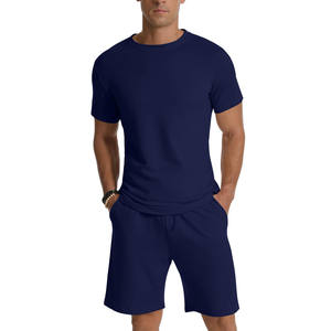 Survêtements Qualité du fabricant Logo de broderie personnalisé Sports élastiques Impression personnalisée 2 pièces Ensemble Hip Hop pour automne Ensemble de jogging - Product Image 1