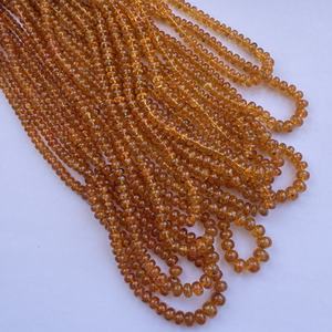 4มม. 6มม. โกเมน spessartite ส้มธรรมชาติแบบพรีเมี่ยมลูกปัดกลมเรียบสายคล้องคอเครื่องประดับได้รับการรับรองจาก IGI - Product Image 6
