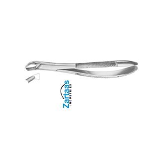 Fórceps de extracción de acero inoxidable de alta calidad Molares superiores izquierda Fig 345/90 Instrumentos dentales - Product Image 4