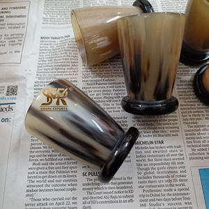 Unique Naturel Corne Verre Whisky Bière Vin Tasse À Boire À La Main Buffalo Corne Gobelet Calice Navire pour Bar et Fête - Product Image 6