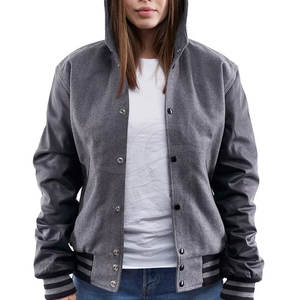 Top vente meilleure qualité sur mesure femmes Letterman veste coton durable tricoté matériel en ligne exclusif! - Product Image 2
