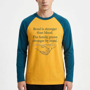 Camiseta Raglán Oversize Casual de Manga Larga con Cuello Redondo para Hombre, Personalizable con Logotipo Frontal, 100% Algodón, Unisex, Ecológica - Product Image 5