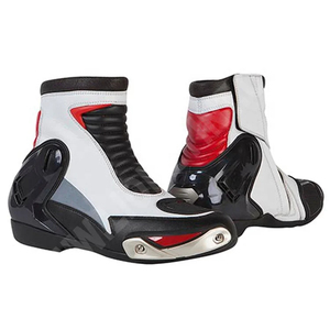 Botas de moto antideslizantes de tobillo corto de alta calidad para máxima seguridad en la conducción impermeable transpirable cuero deportes para hombres - Product Image 3