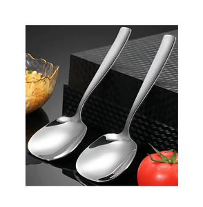 Cuchara de acero para servir bodas, utensilios de cocina de alta calidad, artículos para eventos, productos de último diseño - Product Image 4