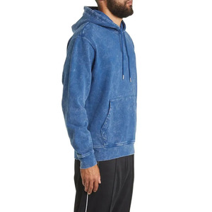 Sudadera con Capucha Vintage para Hombre, Otoño 2025, de Alta Calidad, Ecológica, Mezcla de Algodón y Poliéster, Corte Regular, Lavado Ácido, Lavado a la Piedra - Product Image 3