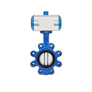 Válvula de mariposa manual neumática económica de alta temperatura Clase de control de bola 250 Lug End Material CS - Product Image 1