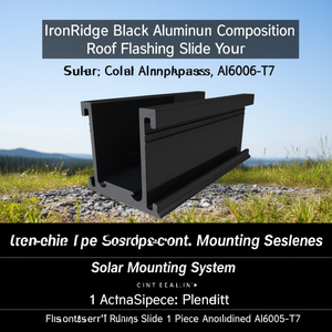 IronRidge - Lámina de Aluminio Negro para Techo, 1 Pieza, Anodizado Al6005-T5 - Product Image 3