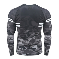Rashguard de Compression personnalisé athlétique confortable pour hommes à manches longues MMA Rash Guard hauts fabriqués au Pakistan 2025