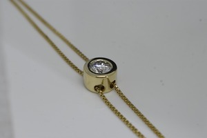 Finejewelry สร้อยข้อมือทอง14 CT 1กะรัตเพชร CVD ปลูกเพชรธรรมชาติและเพชรที่มีเสน่ห์ - Product Image 2