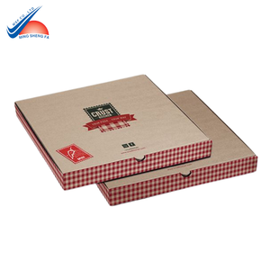 Caja de embalaje de pizza-Material Kraft reciclable-Recubrimiento a prueba de aceite-Perfecto para marcas de alimentos sostenibles-Embalaje OEM/ODM - Product Image 1