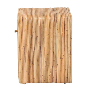 Mesita de noche de ratán de diseño rústico, mesita de noche, muebles de dormitorio hechos a mano de la fábrica de Vietnam B2B - Product Image 4