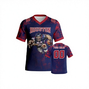 Camisetas y petos de fútbol americano personalizados por sublimación, transpirables, para invierno, con bordado, totalmente personalizables, unisex - Product Image 1