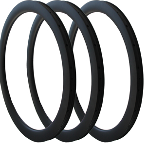 Haute qualité 700C 30/40/50mm V frein en Fiber de carbone vélo roue ensemble Bmx route vélo roues guidon - Product Image 5