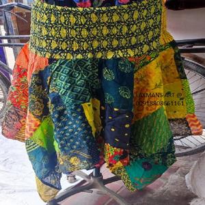 Coton patchwork femmes jupes robe - Product Image 2