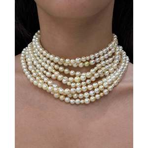 Collier ras du cou en perles Moonlight Drape - Product Image 3