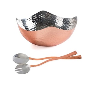 Cuenco de metal de tamaño personalizado de diseño exclusivo con base de bolas pequeñas, diseño de soporte, cuenco para servir frutas, cuenco para servir con acabado dorado - Product Image 5