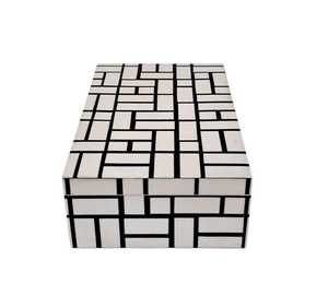 Juego de posavasos de fregona de té árabe con incrustaciones Bon pulidas ecológicas, cajas de joyería personalizables redondas para países del Golfo - Product Image 1