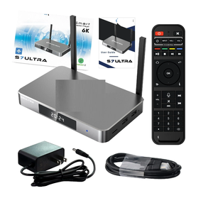 Boîtier TV Android 12 S7 Max Ultra 64 Go Quad Core 6K 4G RAM avec commande vocale/télécommande et logiciel mis à jour – Meilleures ventes 2025 - Product Image 3