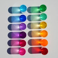Tige acrylique colorée jouets sensoriels jeux muraux LED panneau perforé lumière sensorielle cheville acrylique cheville toute taille et longueur personnalisées