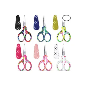 Stainless Steel Embroidery Scissor Wholesale Embroider Silver Color Small Shaped Scissors Fancy Household Scissor