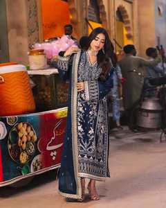 Fabricante personalizado mujer tradicional afgano elegante seda Salwar Kameez tradicional afgano étnico ropa 502 piezas para - Product Image 2