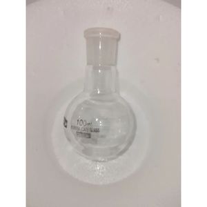 Fiole à fond rond en verre borosilicaté à paroi épaisse de 250 ml, à col unique, pour distillation et usage chimique, 24/29 mm - Product Image 1