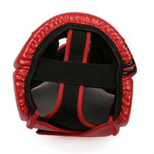 Haute qualité en cuir véritable impression accessoires de boxe Protection de la tête confortable MMA formation boxe tête garde casque - Product Image 5