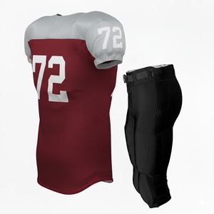 Uniformes de football américain personnalisés en direct d'usine pour adultes, vêtements de sport à manches courtes imprimés à prix de gros - Product Image 2