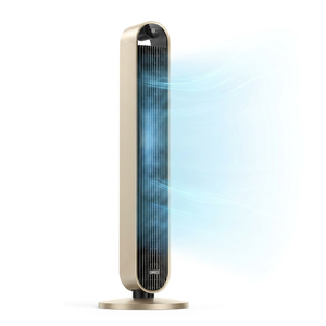 Ventilateur tour intelligent DREO le plus vendu, commande vocale 120 °   Ventilateur oscillant compatible avec application/télécommande, 42 pouces, silencieux (20 dB), sans pales, 12 vitesses - Product Image 1