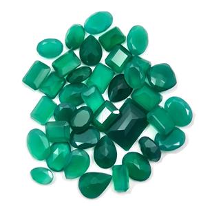 อัญมณีเหลี่ยมเพชรพลอยสีเขียวธรรมชาตินิลผสมหินหลวม - Product Image 5