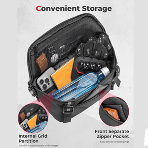 Bolsa Universal para Manillar de Motocicleta, Bolsa Impermeable para Almacenamiento de Horquilla Delantera, Bolsa de Herramientas Multifuncional para Moto Dirt Bike - Product Image 3