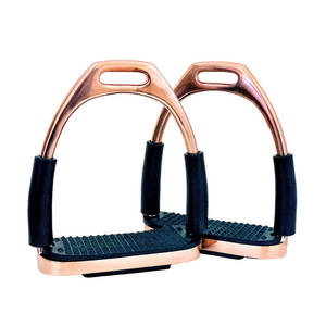 Estribos de equitación juveniles de primera calidad, estribos occidentales, equipo de equitación, equipo de seguridad ecuestre, botas de caballo con agarre de goma de diamante - Product Image 5