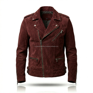 High-End <b>Suede</b> Leather <b>Jackets</b> Bulk Custom OEM Private Label Genuine Leather Luxury <b>Jackets</b> Supplier - Product Image 4