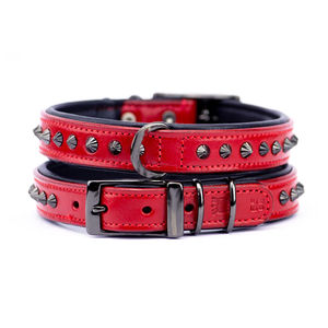 Collier de chien en cuir écologique le plus populaire en laiton massif colliers durables pour animaux de compagnie boucle en métal pliable sécurité OEM salle de bain conforme - Product Image 4