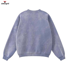 Nouveau style streetwear d'hiver, design personnalisé, unisexe, uni, imprimé numérique, 100% coton, polaire, manches longues, sweat-shirt à capuche - Product Image 2