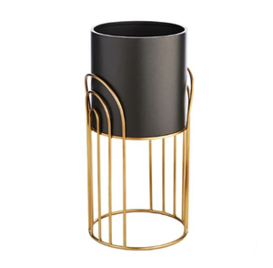 Planteur de sol enduit de poudre verte très décor de jardin à la maison décor de salon intérieur prix raisonnable Durable - Product Image 2