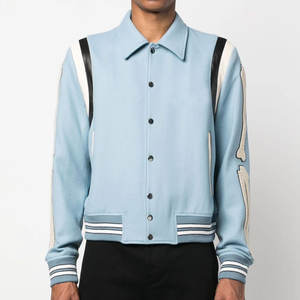 High Street à bas prix tenue à la mode hommes Lettermen veste OEM/ODM Service nouveau Design tenue décontracté veste universitaire pour hommes - Product Image 2