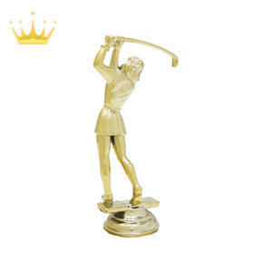 Trofeo de plástico de golf para mujer con soporte superior para Premios de competiciones de golf y recuerdos Artesanías de plástico hechas a mano - Product Image 2