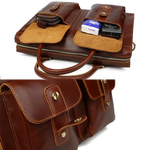 Sac messager en cuir véritable pour hommes, sac de bureau mallette pour ordinateur portable, fourre-tout, mallette, nouvelle collection - Product Image 3
